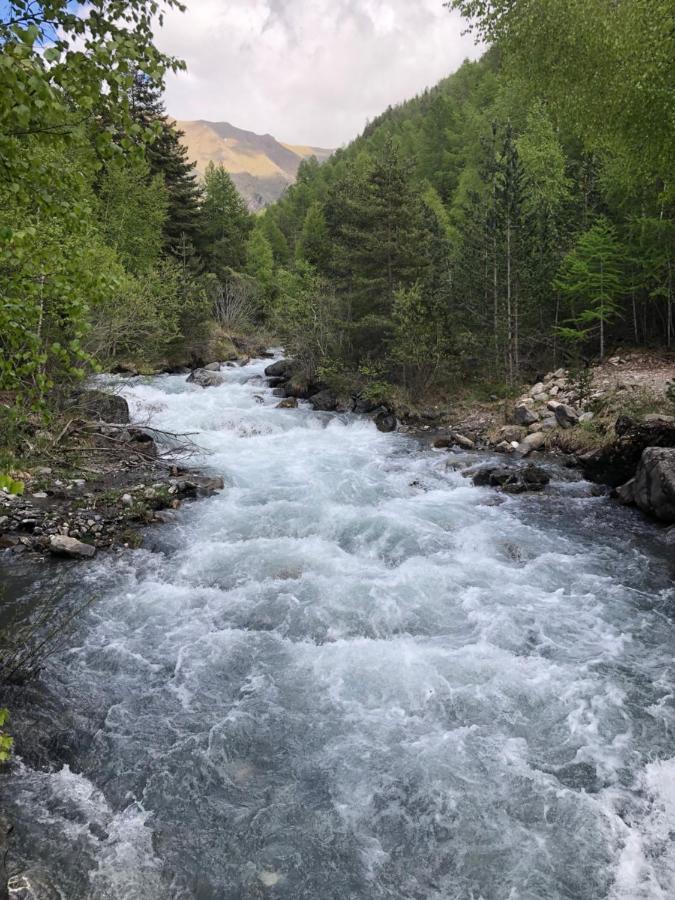 LE GENEPI bel appartement avec terrasse dans vieille ferme de montagne rénovée Les Orres Esterno foto